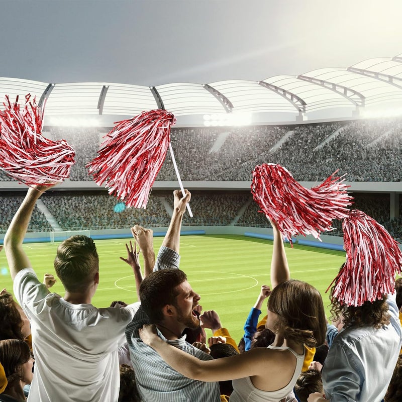 PullCrease 20 Pcs School Spirit Shakers Bulk, Cheerleader Pom Poms for Adults Sports Team Party Dance Football Basketball Volleyball Homecoming Fan Celebration Sporting Event - Image 5